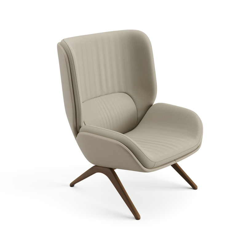 イタリア製　arper　フルレザーのチェア Lepal Lounge Chairs 4 Legs | Arper US